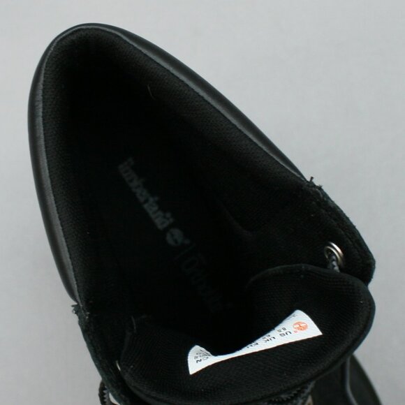 Timberland Ladies 8.5 Allington Heights 6" Black Nubuck Heels Ankle Boots A5Y6C - Picture 7 of 12